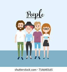 nice people together with clothes design
