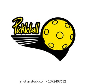 nice pickleball sport symbol