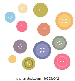 Nice picture with colored buttons