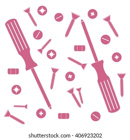Nice picture of a colored tools on a white background