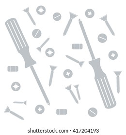 Nice picture of a colored tools on a white background