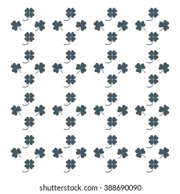 Nice picture from various pieces of clover located around on a white background