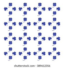 Nice picture from various pieces of clover located around on a white background