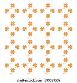 Nice picture from various pieces of clover located around on a white background