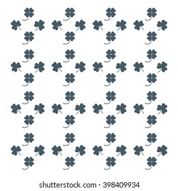 Nice picture from various pieces of clover located around on a white background