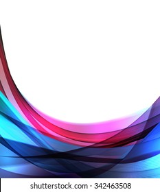 Nice pink and deep blue wave
