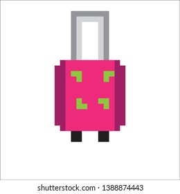 Nice pixel suitcase for games and applications 