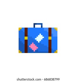 Nice pixel suitcase for games and applications