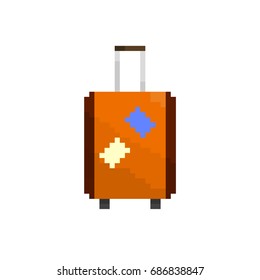 Nice pixel suitcase for games and applications