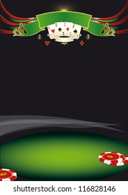 Nice poker background. Use this background for a poster for a casino