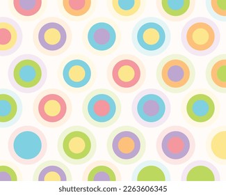 nice polka dotted pattern colorful background vector 