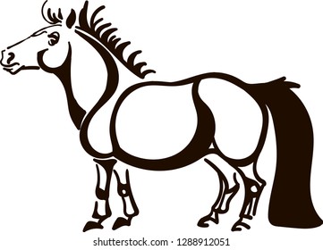 Nice pony vector