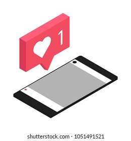 nice post network vector icon isometric design