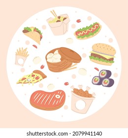 nice poster of delicious foods