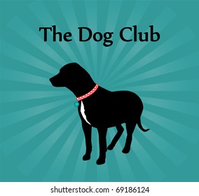 Nice Poster with Dog Silhouette