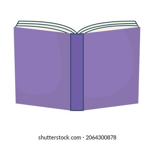 nice purple book over white