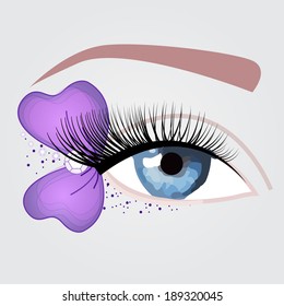 nice purple eye for party