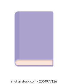 buen libro de texto morado sobre blanco