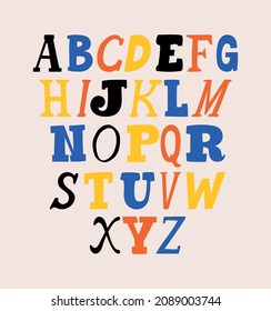 nice ransom note alphabet card