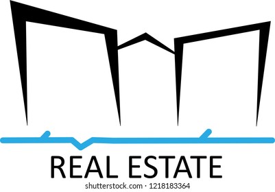 Nice  real estate house logo, very detailed and expressive