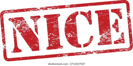 Nice Red Grunge Rubber Stamp