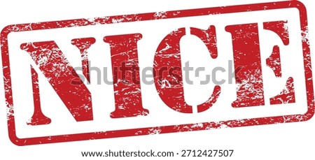 Nice Red Grunge Rubber Stamp