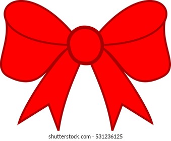 Nice red ribbon bow 