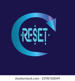 a nice i reset icon vector art