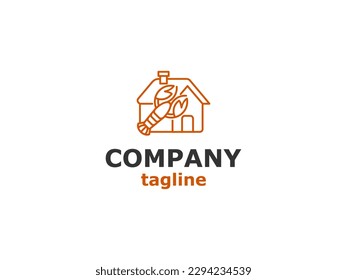 Simpática Plantilla De Logotipo Resto Restaurant Vector. Diseño creativo de elementos del logo de palabra gastronómica con cuchara, cuchillo y tenedor. Ilustración del logotipo del vector.