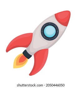 nice rocket design over white