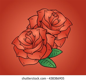 nice rose illustration