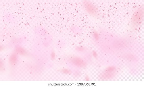 Niza Sakura Blossom Vector Aislado. Hermoso Diseño De Boda De Petales 3D. Fondo de escritorio japonés de flores florecientes. San Valentín, la flor realista del Sakura en el Día de la Madre aislada en Rose