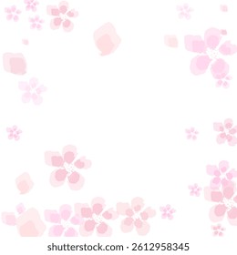 Nice Sakura Blossom Isolated Vector. Pastel Flying 3d Petals Wedding Pattern.  Japanese Bokeh Flowers Illustration.