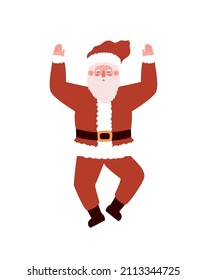 nice santa design over white