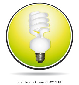 Nice saving lightbulb vector icon