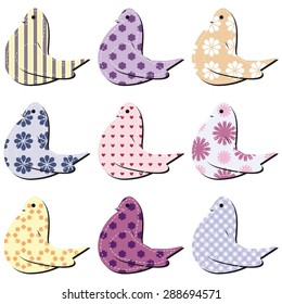nice scrapbook birds on white