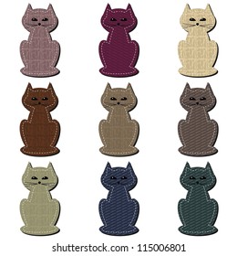 nice scrapbook cats on white