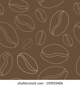 Nice seamless pattern with coffe made in vector