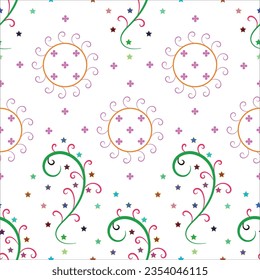 Nice seamless pattern design Vector.