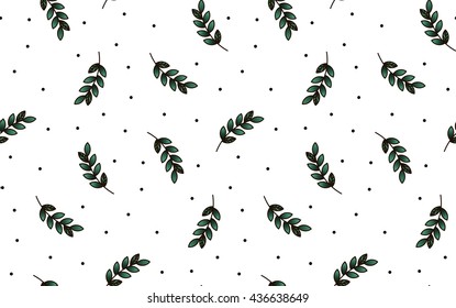 Nice seamless pattern with plants. Natural leaves olives for decoration and ornaments paper. The pattern on the fabric or wallpaper.