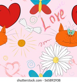 Nice seamless pattern. Vector illustration