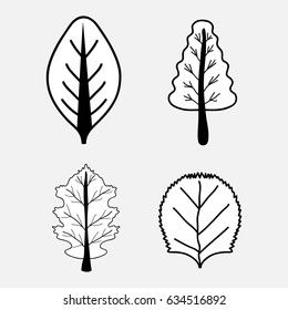 nice set of trees with leaves