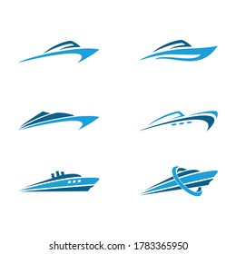 ilustración vectorial de buque agradable para el logotipo de una empresa