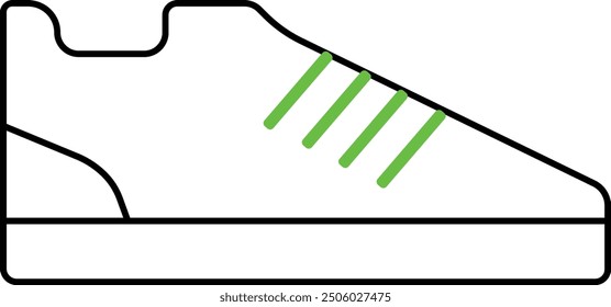 Icono de zapato agradable adecuado para materiales de diseño