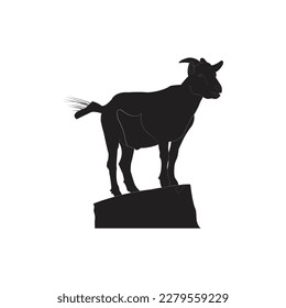 a nice  silhouettes goat black