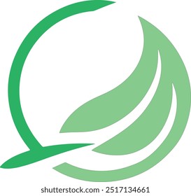 Nice and simple leaf logo