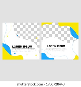 nice and simple posting templates, for social media