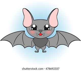 nice single bat on blue sky