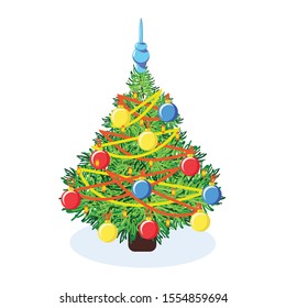 A nice small Christmas Tree for a sticker or an ornament