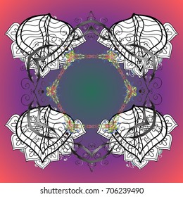 Nice snowflake icon. Isolated cute snowflakes on colorful background. Simple illustration of nice snowflake icon for web. Vector illustration.